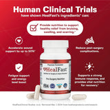 HealFast use Supplement 50g back view with ingredient list