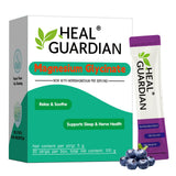 HEALGUARDIAN Magnesium Powder Drink Mix Blueberry flavour front view