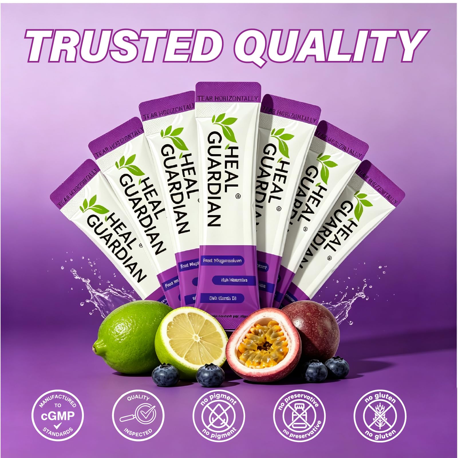 HEALGUARDIAN Magnesium Powder Drink Mix nutritional information