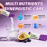 HEALGUARDIAN Magnesium Powder Drink Mix Passion Fruit individual packet