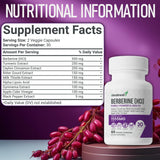 HEALNEST Berberine Supplement with turmeric and cinnamon background