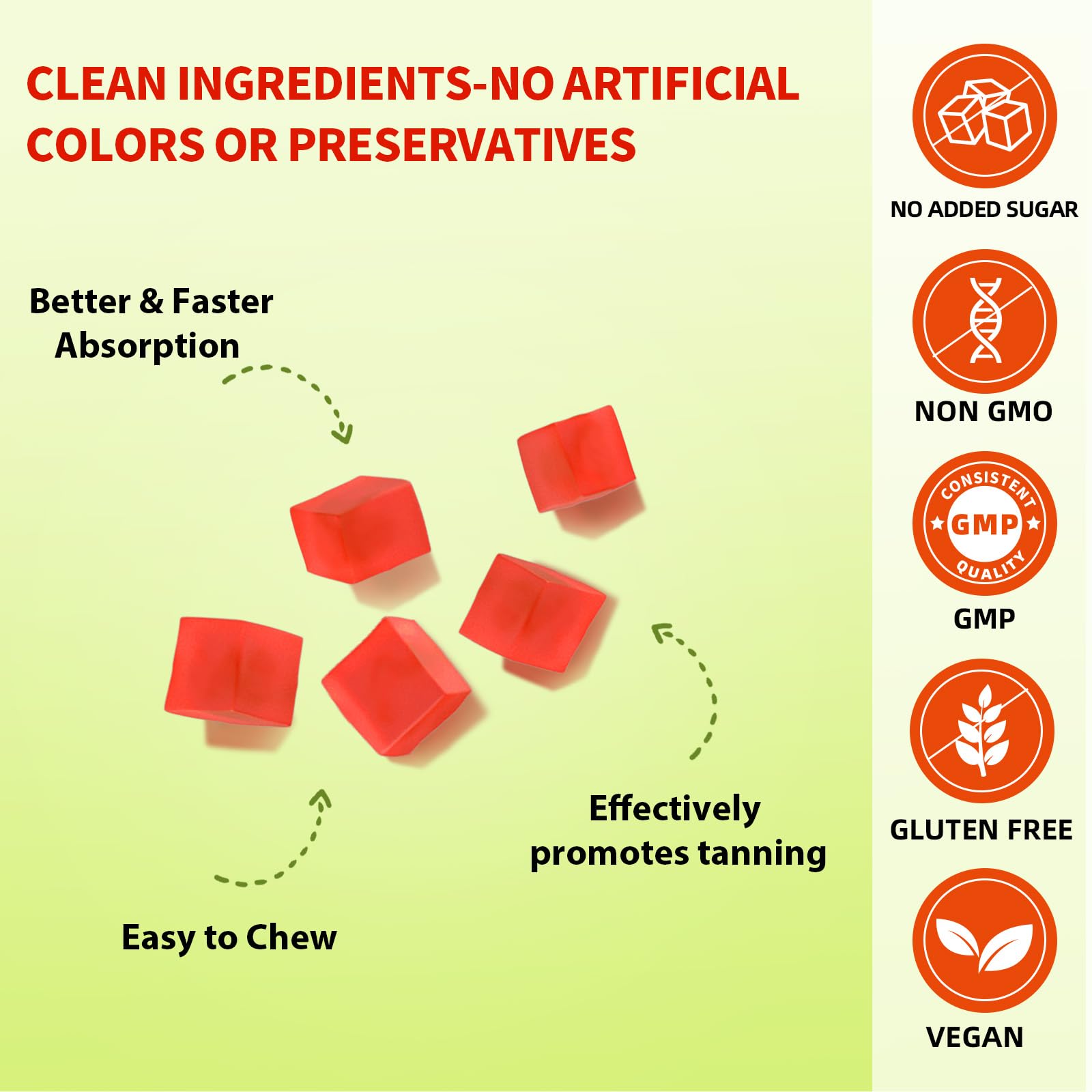 HEALOADING Astaxanthin Gummies with fresh fruits