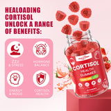 HEALOADING Cortisol Gummies on a wooden table