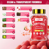 HEALOADING Cortisol Gummies side view with ingredients