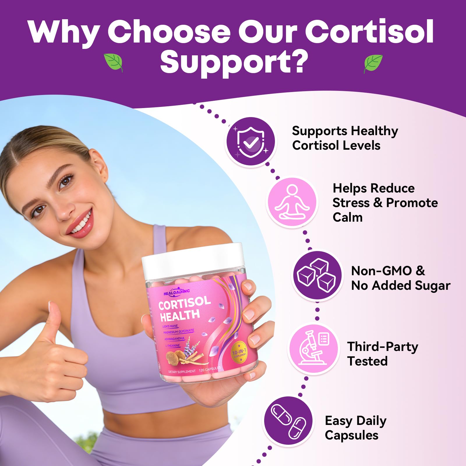 HEALOADING Cortisol Reducer Supplements ingredients list