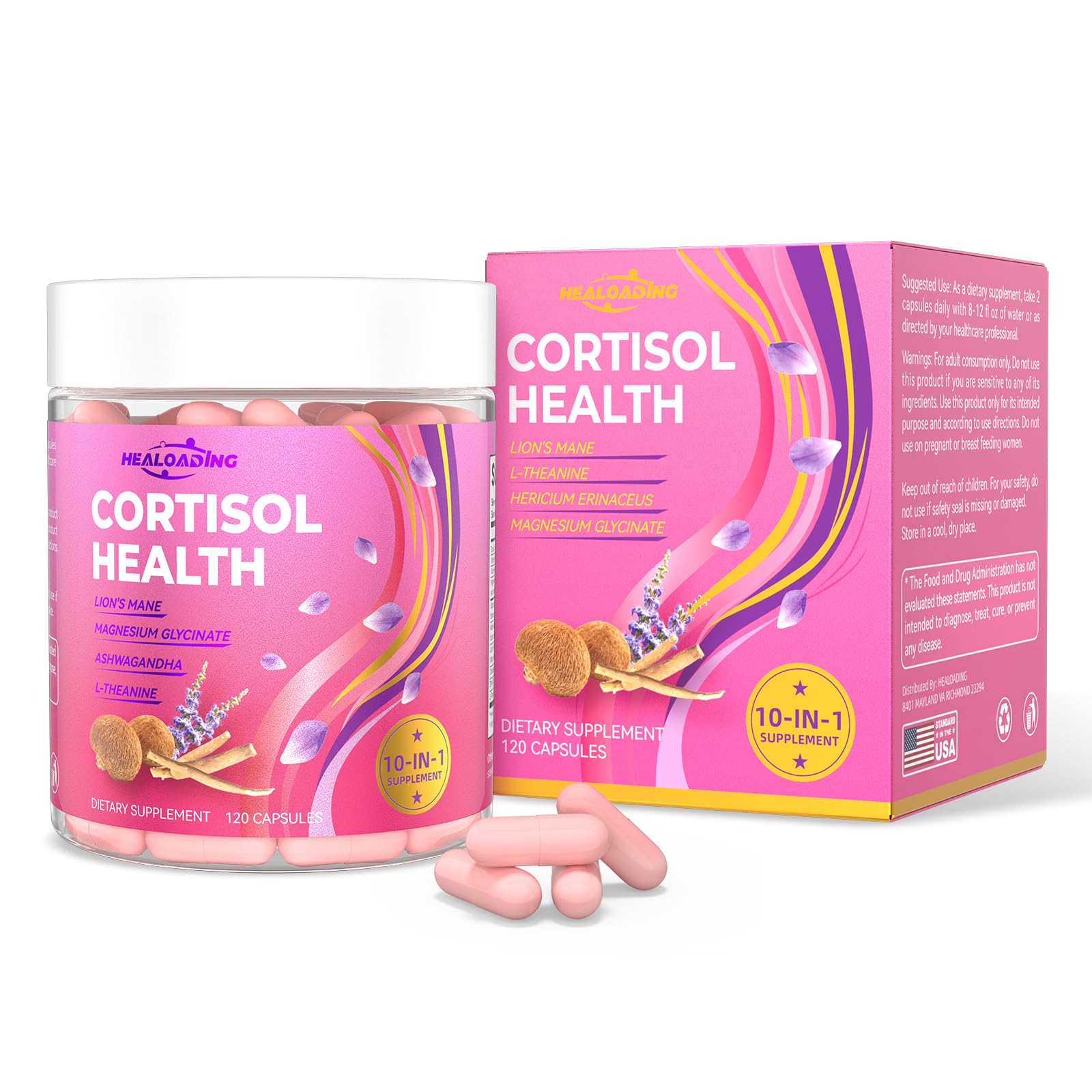 HEALOADING Cortisol Reducer Supplements lifestyle scene