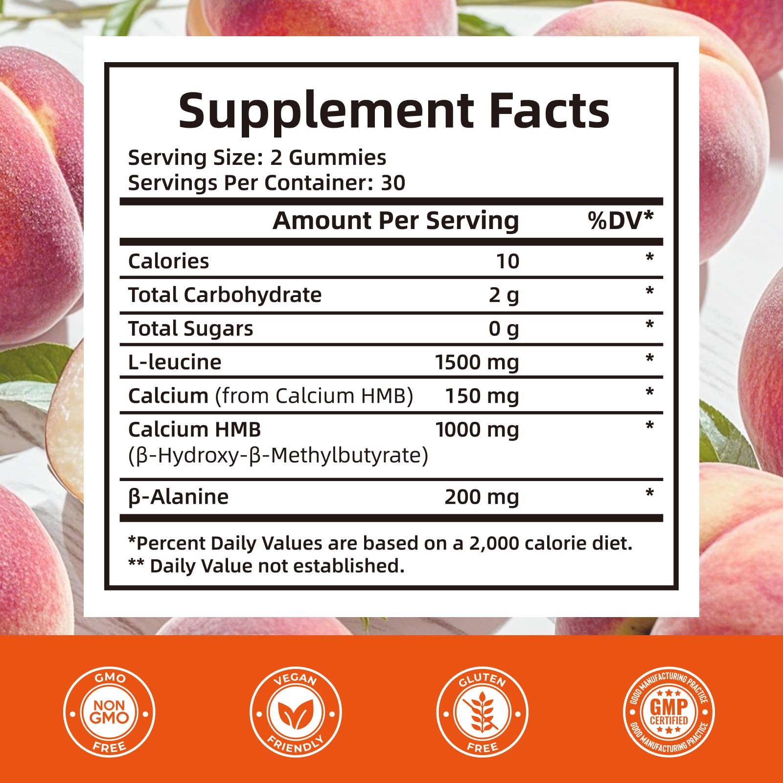 HEALOADING HMB Gummies 200g with a measuring spoon
