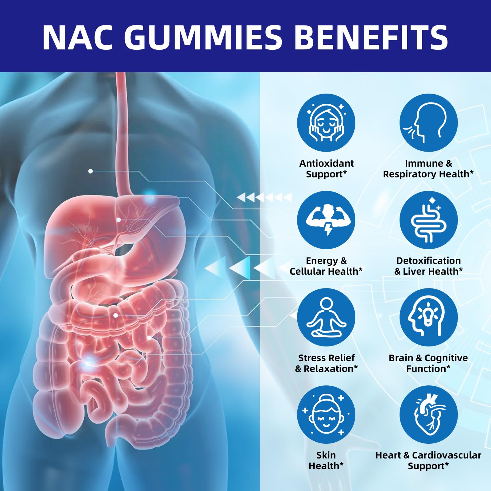 HEALOADING NAC Gummies nutritional information