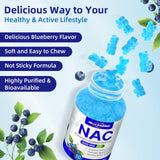 HEALOADING NAC Gummies on a wooden table