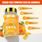 HEALOADING Pumpkin Seed Oil Gummies showing a handful of gummies