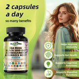HEALOADING Sea Moss Capsules 350mg capsules in a hand