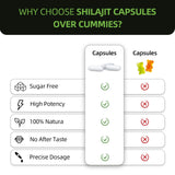 HEALOADING Shilajit Capsules 100g with a glass of water