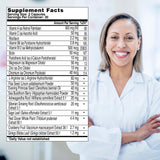 Health and Her Menopause Supplements 170g back view with ingredients