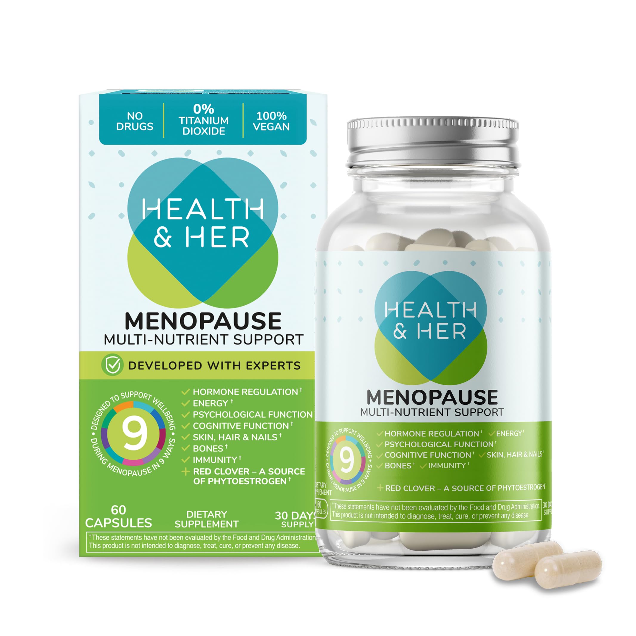 Health and Her Menopause Supplements 170g front view