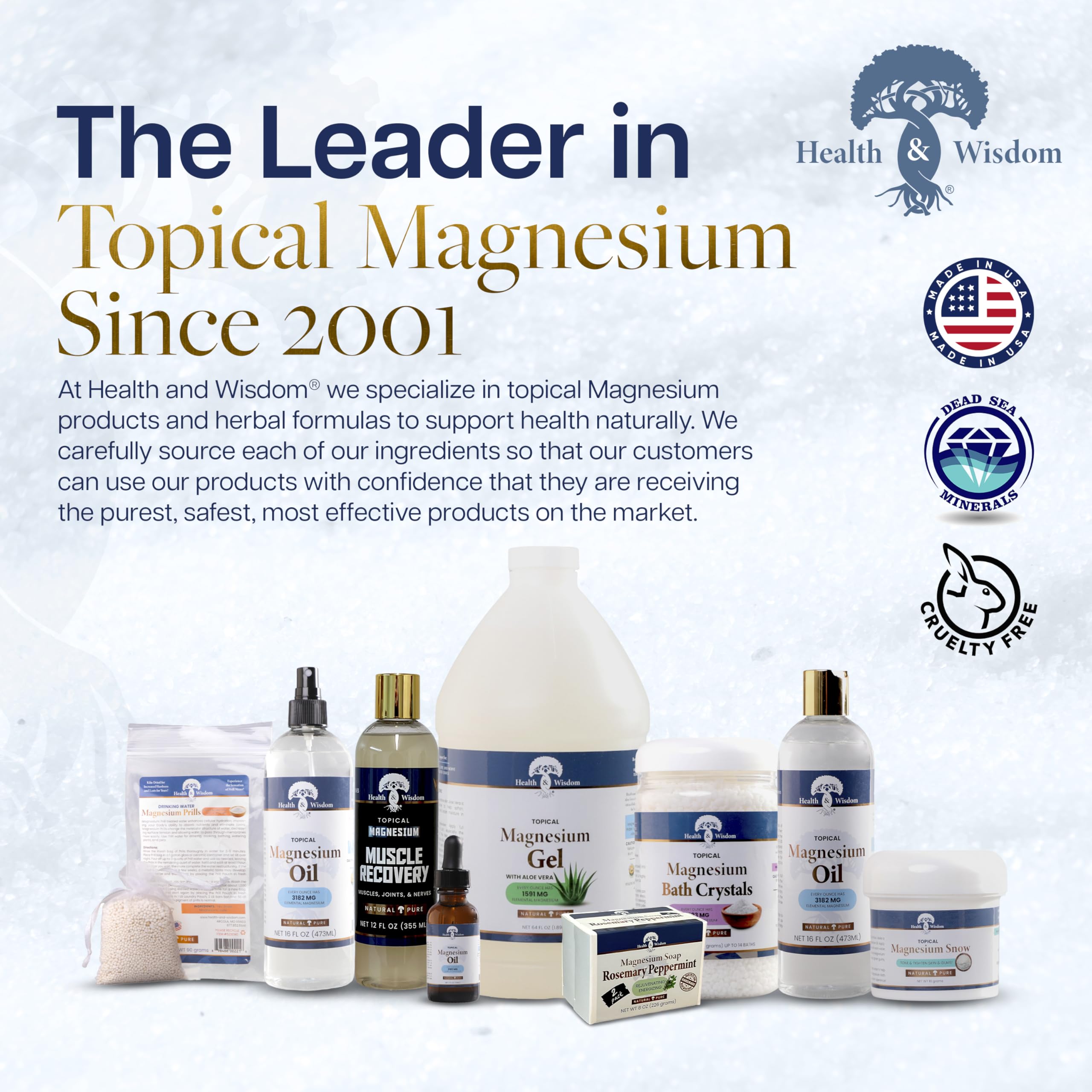 Health and Wisdom Magnesium Bath Crystals ingredients list