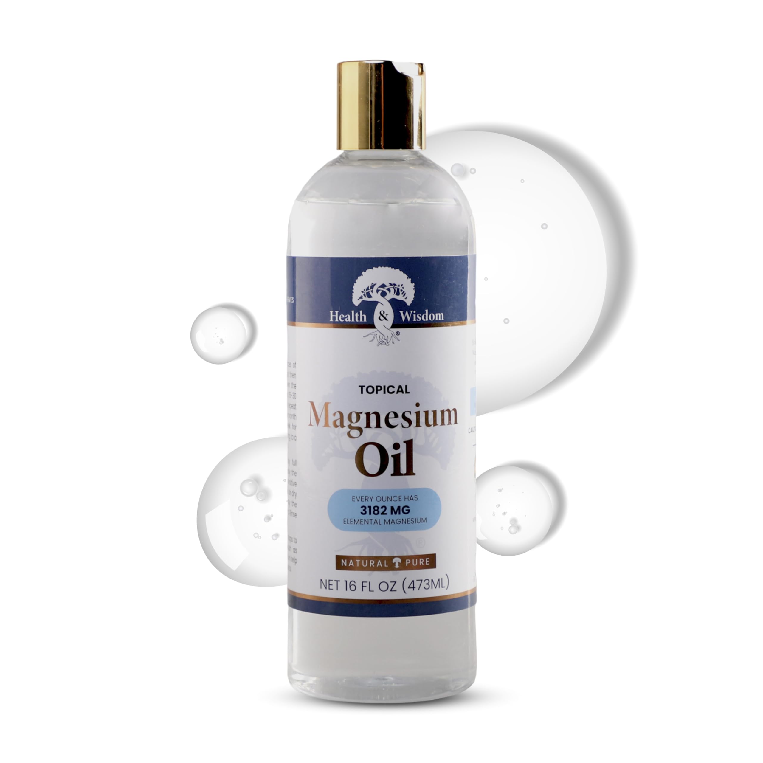 Health and Wisdom Magnesium Oil 454g front view