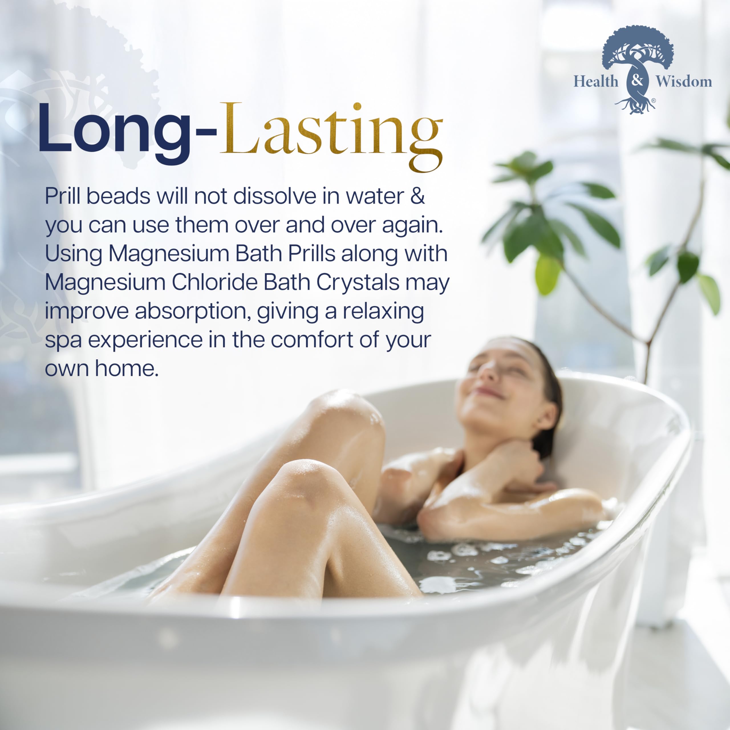 Health and Wisdom Magnesium Prills for therapeutic bathing