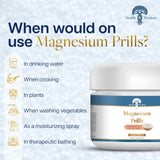 Health and Wisdom Magnesium Prills in a glass of water