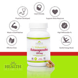Health As It Ought To Be Ashwagandha Extract capsules on a wooden surface