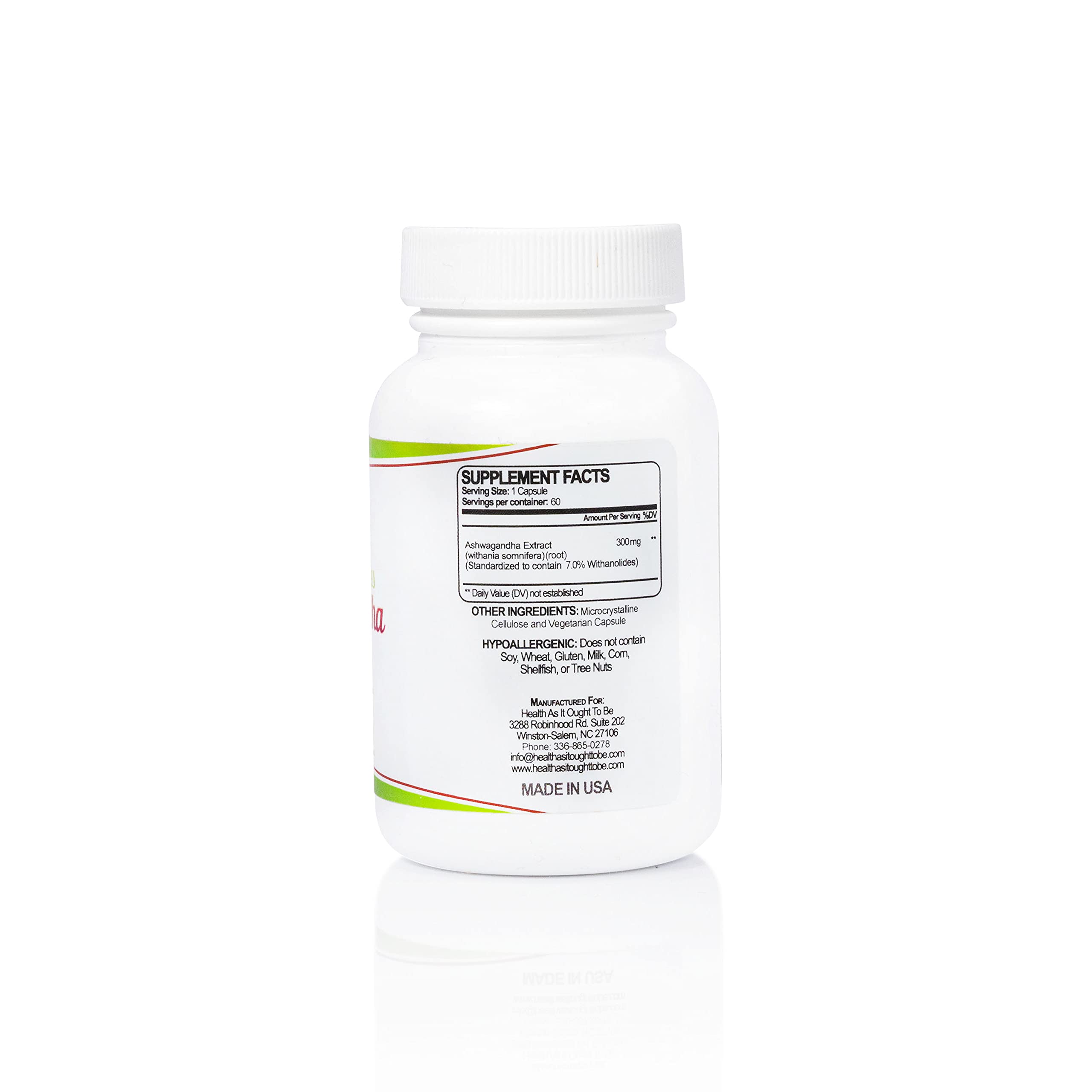 Health As It Ought To Be Ashwagandha Extract packaging side view