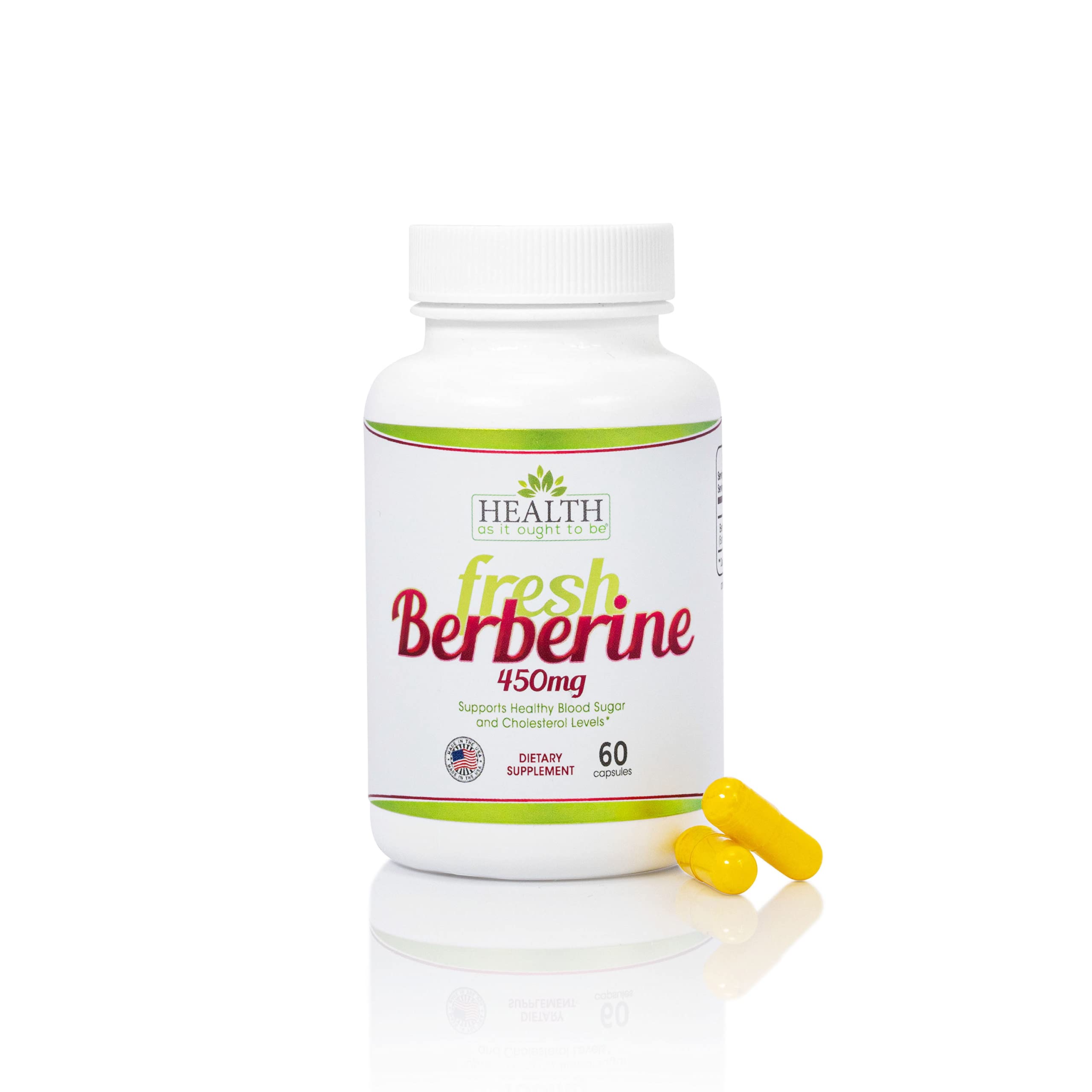 Health As It Ought To Be Berberine Herbal Supplement front view