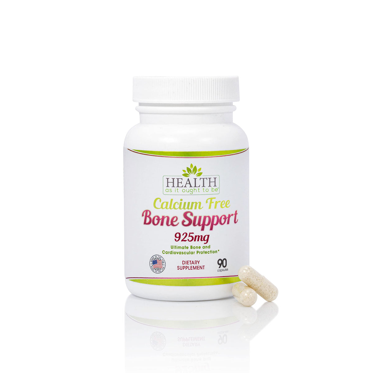Health As It Ought To Be Bone Support Supplement front view