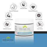 Health As It Ought To Be Magnesium Body Balm application on skin