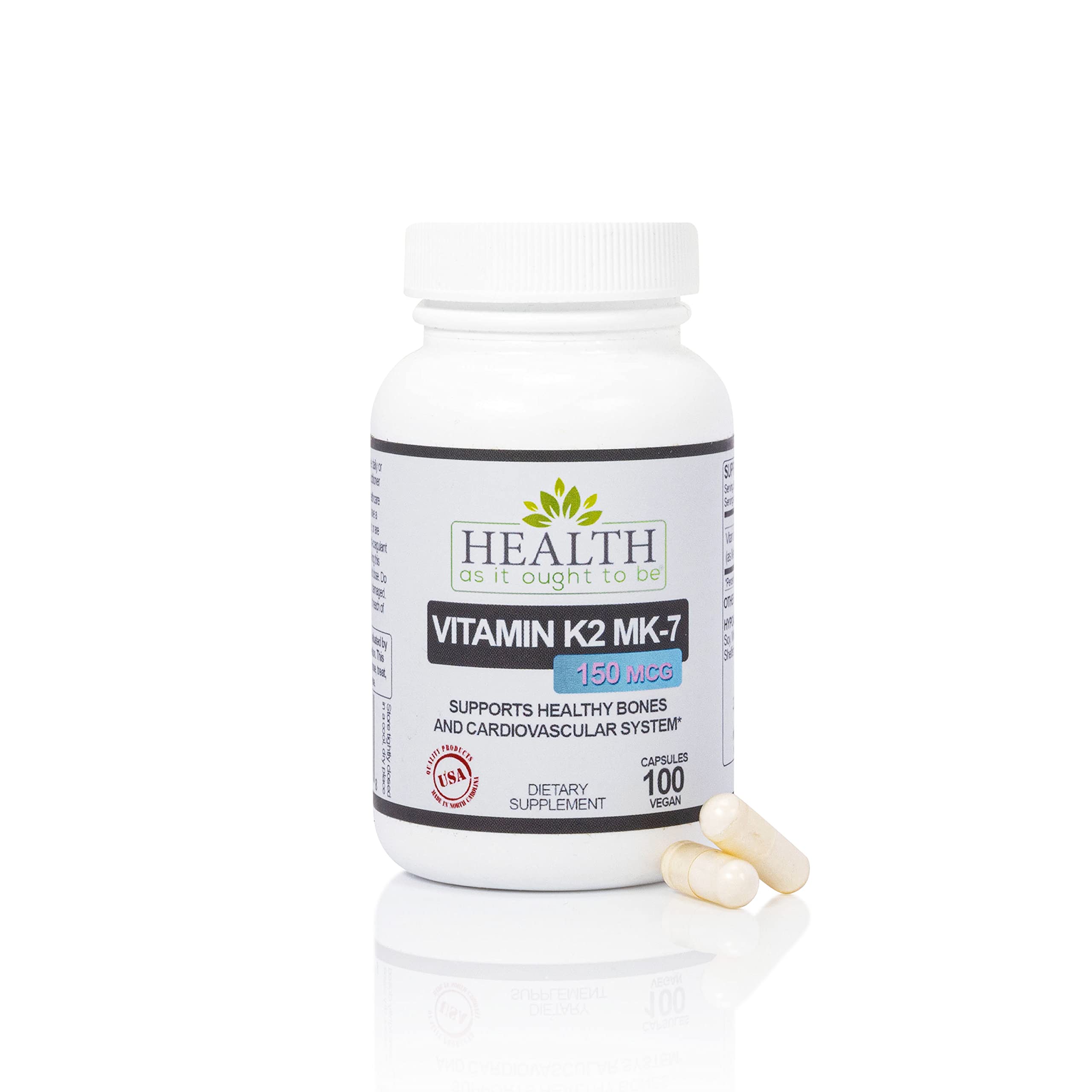 Health As It Ought To Be Vitamin D Supplement front view