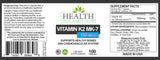 Health As It Ought To Be Vitamin D Supplement side view