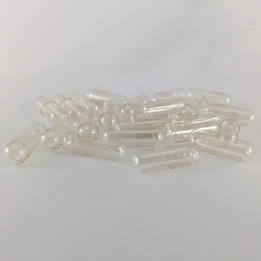 Health Bloom Empty Gelatin Capsules Size 00 Natural close-up of capsules