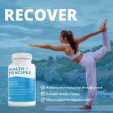 HEALTH BY PRINCIPLE Electrolyte Capsules open bottle showing capsules