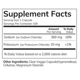 HEALTH BY PRINCIPLE Electrolyte Capsules with measuring spoon for dosage