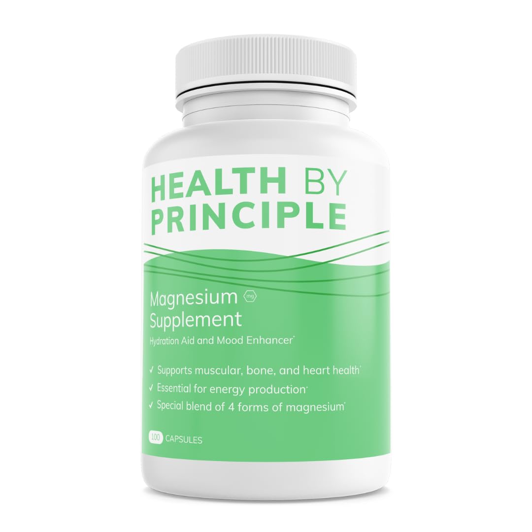 HEALTH BY PRINCIPLE Magnesium Complex 120 veggie capsules front view