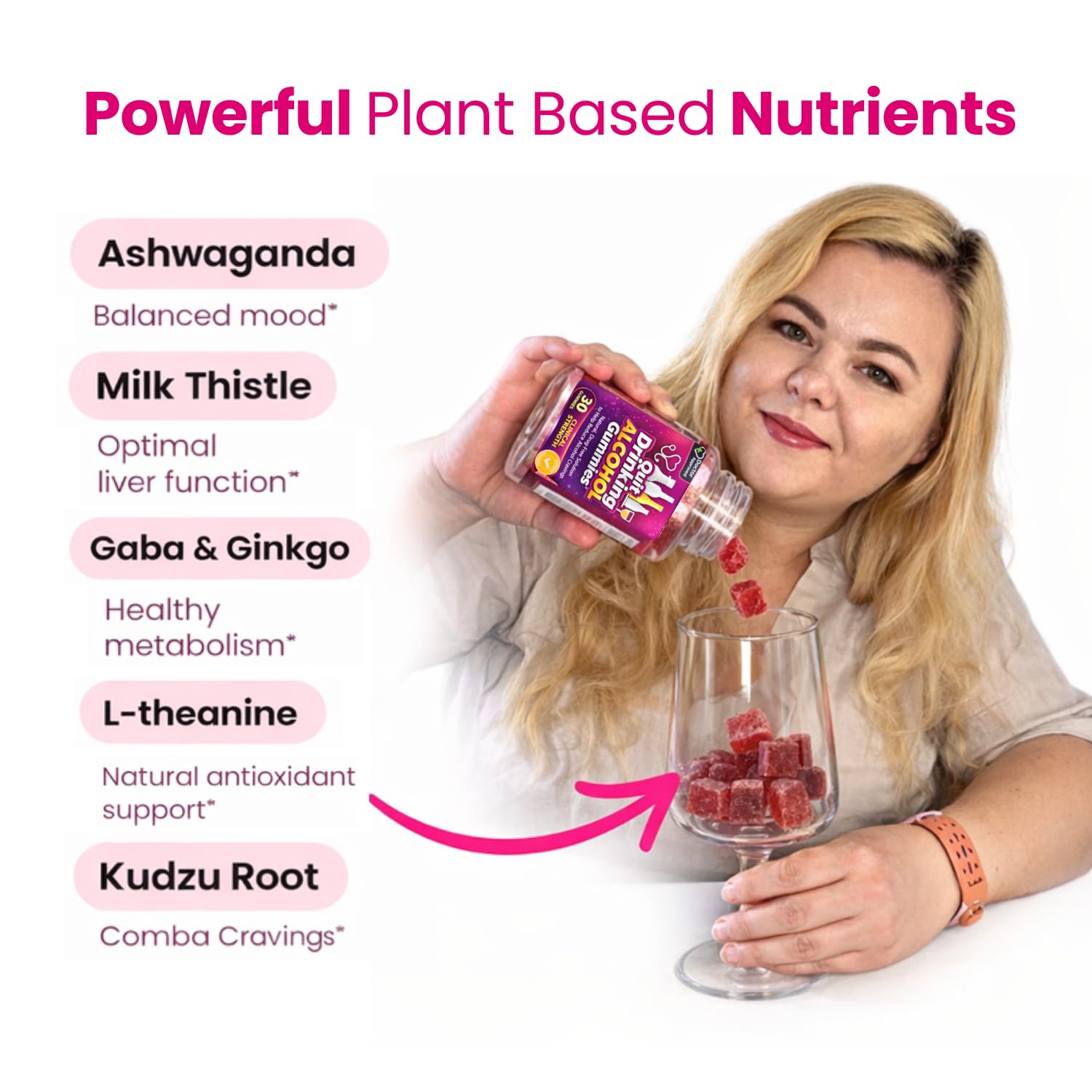 Health Chews Anti-Alcohol Aid Multivitamins on a wooden table