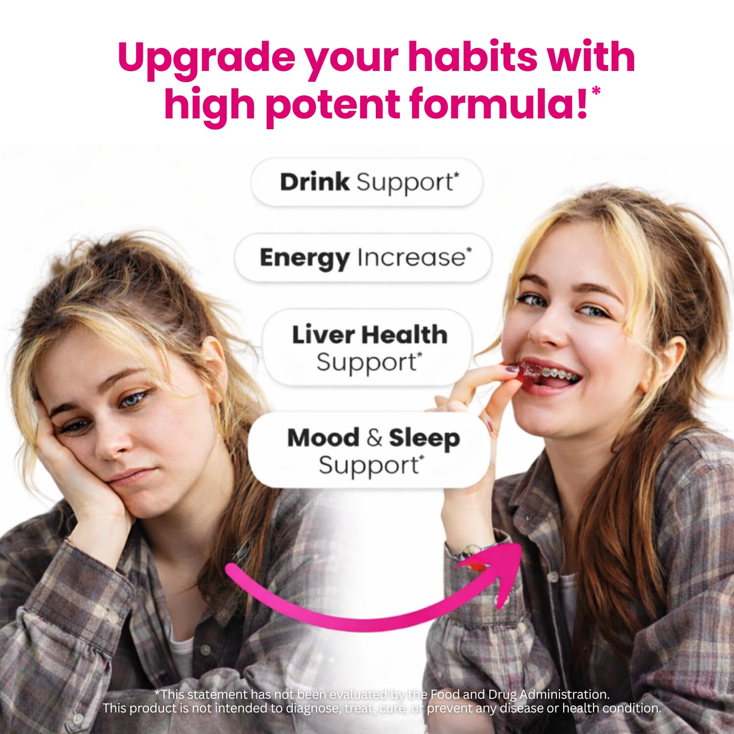 Health Chews Anti-Alcohol Aid Multivitamins packaging