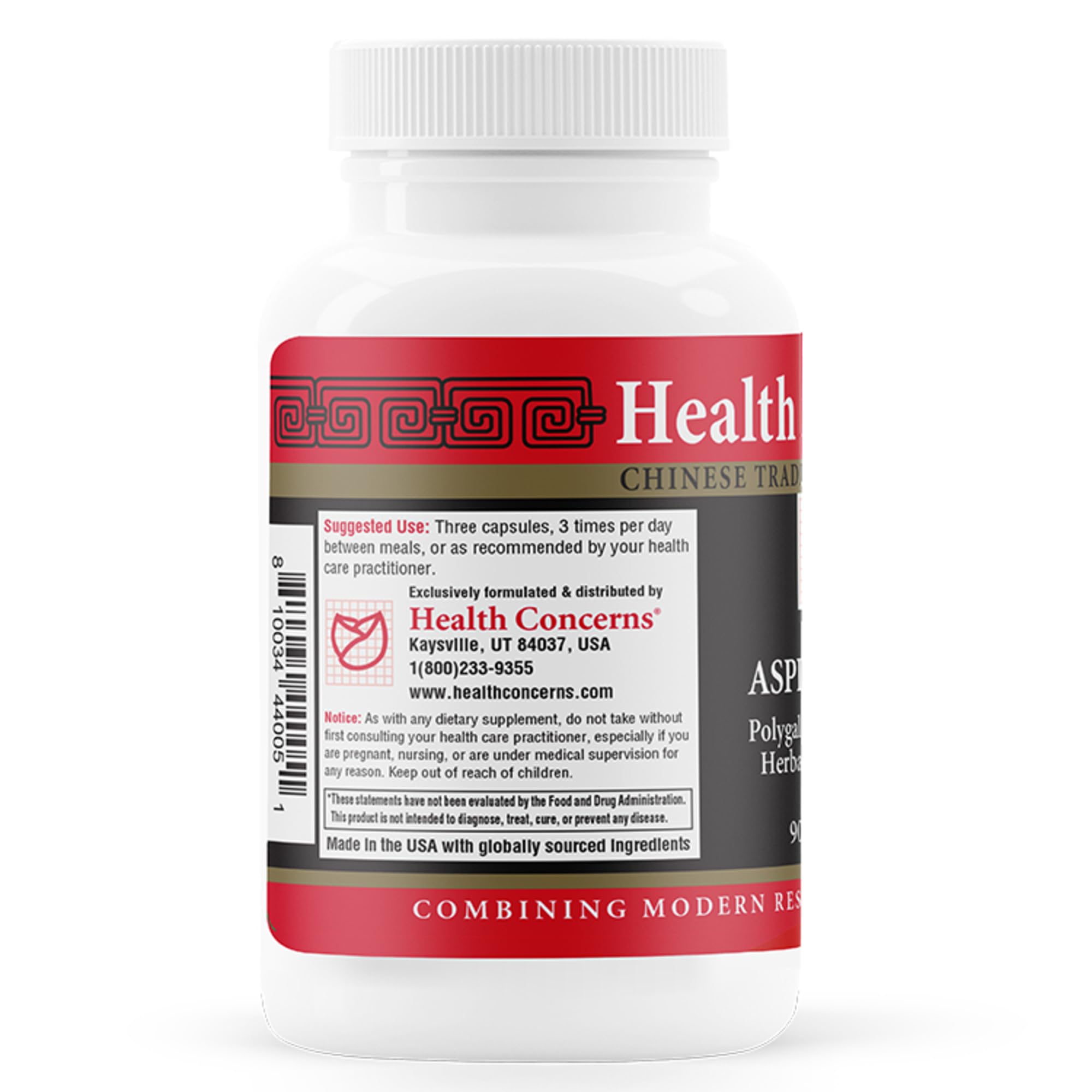 Health Concerns Aspiration Mood Balance Supplement capsules close-up