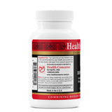 Health Concerns BioStrong bottle with capsules on a wooden surface