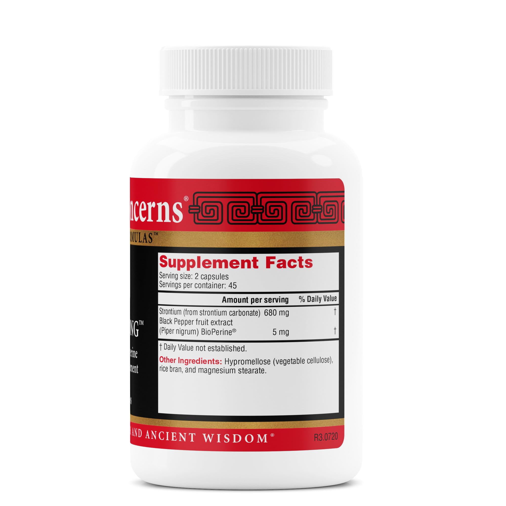 Health Concerns BioStrong supplement capsules close-up