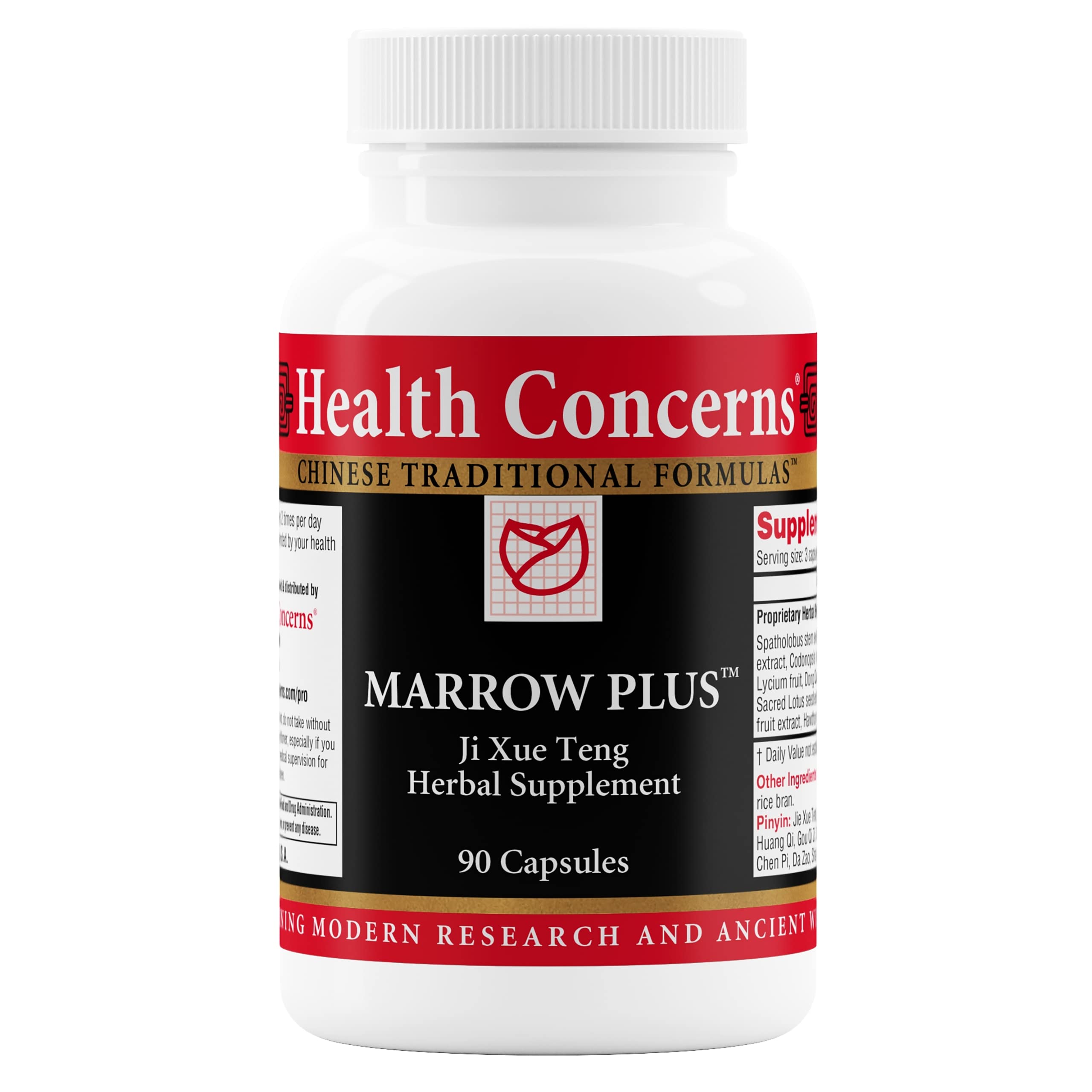 Health Concerns Blood & Bone Marrow Support 90 vegetable capsules front view