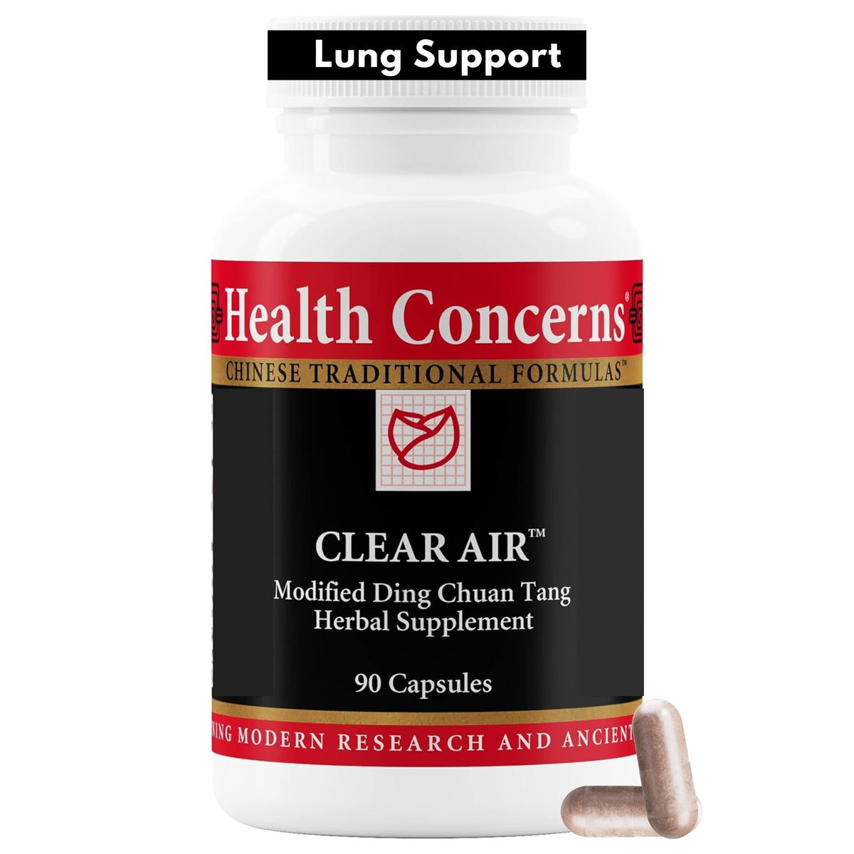 Health Concerns Clear Air supplement bottle front view