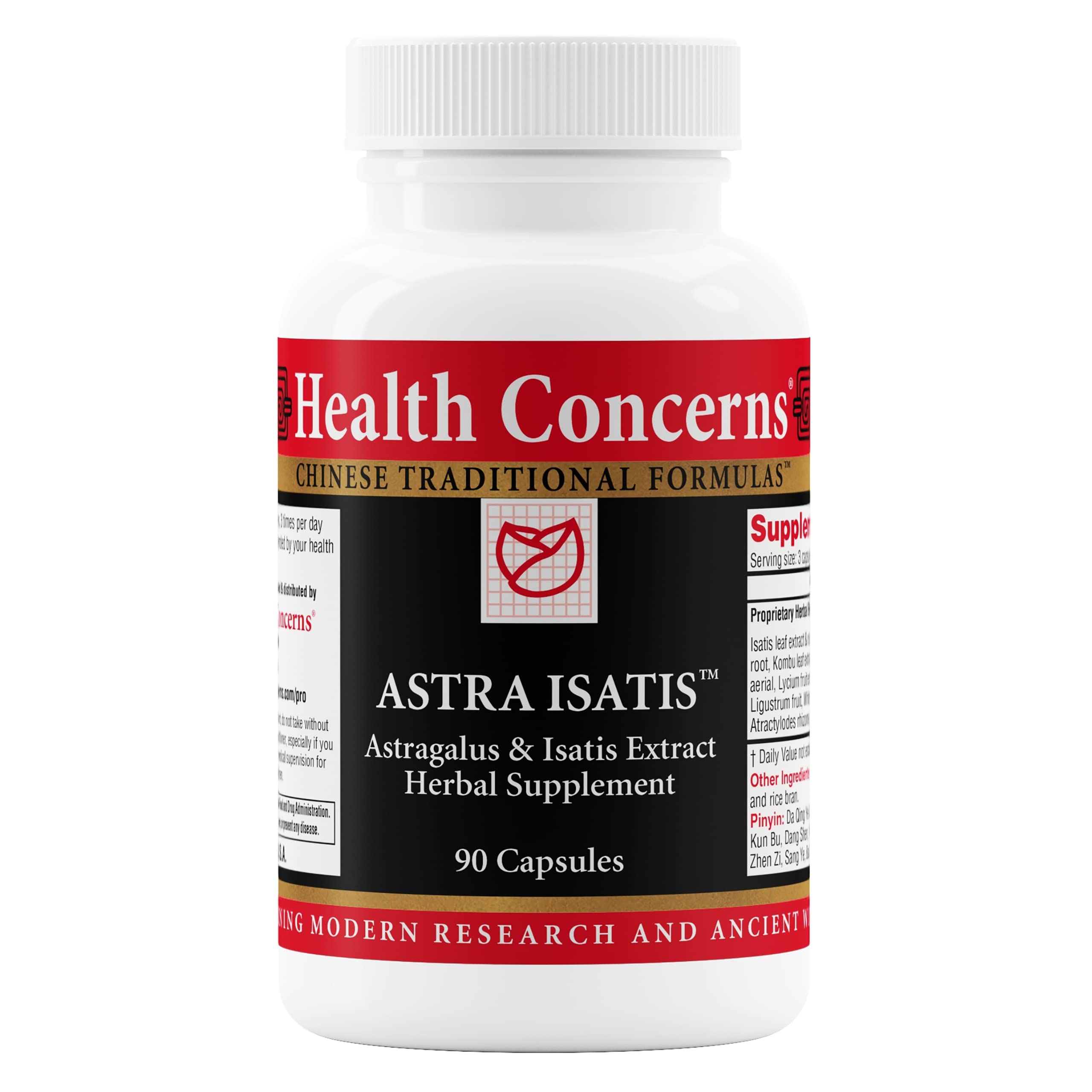 Health Concerns Herbal daily wellness Support 90 Capsules front view