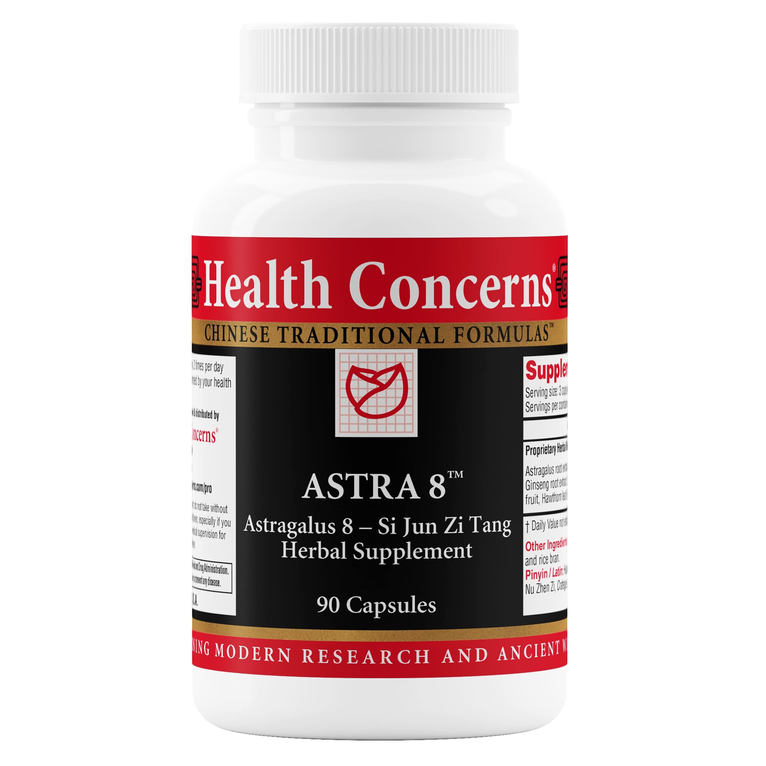 Health Concerns Herbal Supplement 90 Capsules front view