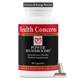 Health Concerns Mushroom Supplement 90 capsules bottle front view