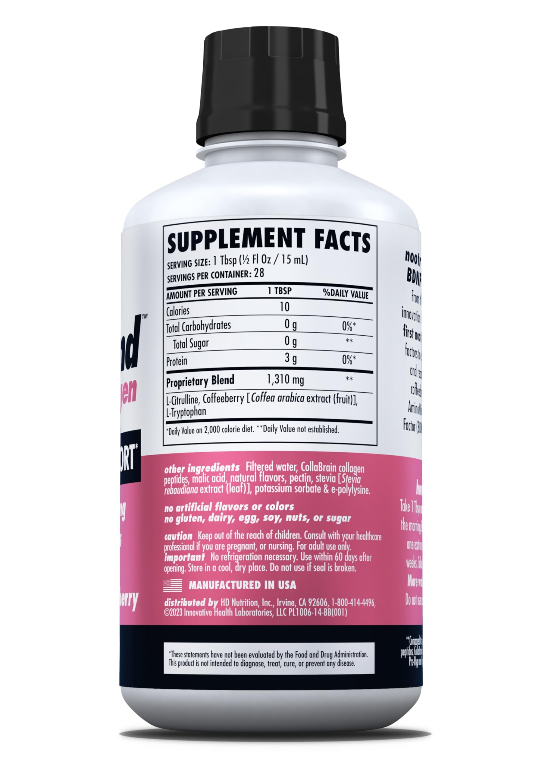 HEALTH DIRECT AminoMind Nootropic Collagen Supplement ingredients list