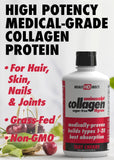 HEALTH DIRECT AminoSculpt Sugar-Free Liquid Collagen 15oz bottle side view