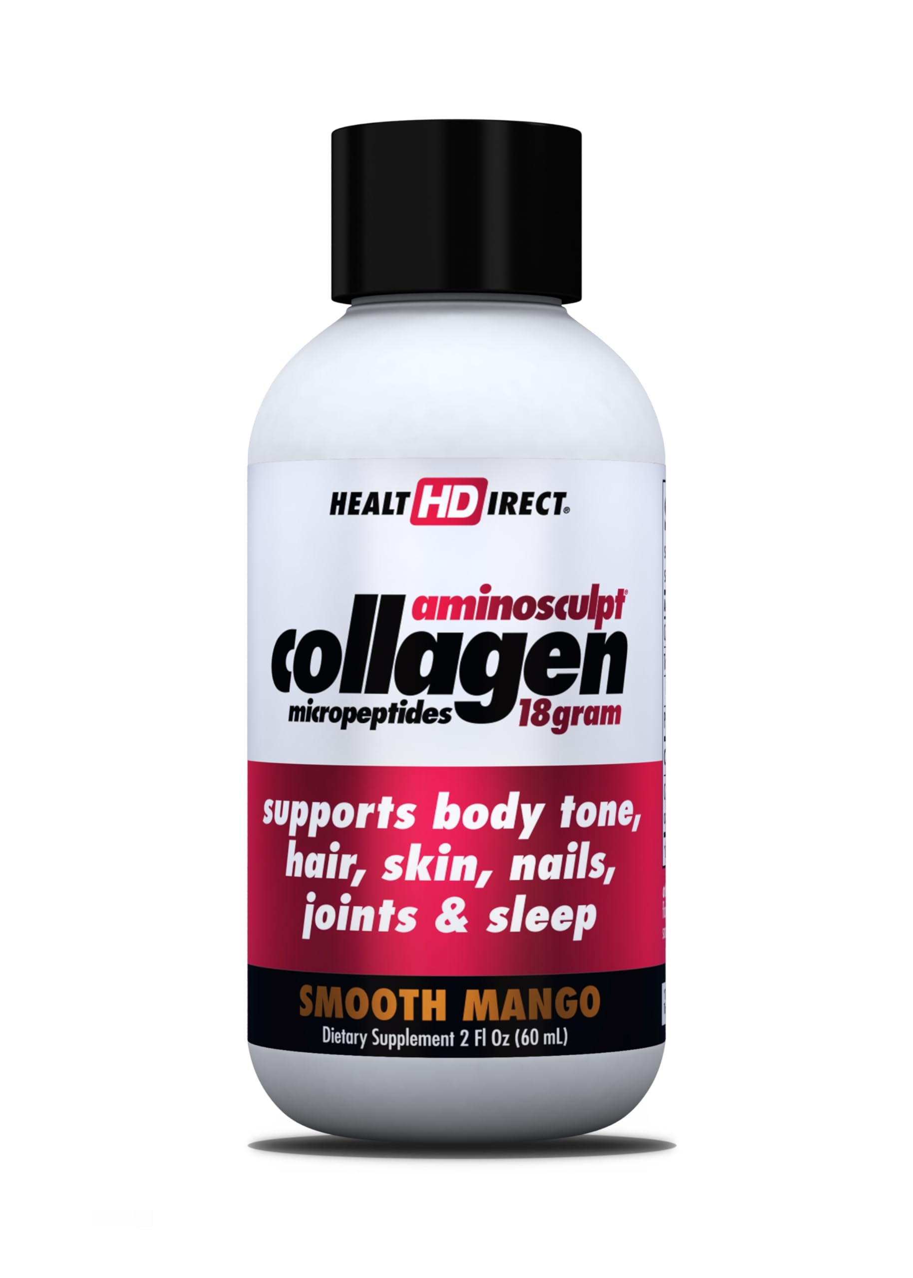 HEALTH DIRECT AminoSculpt Sugar-Free Liquid Collagen 30oz front view