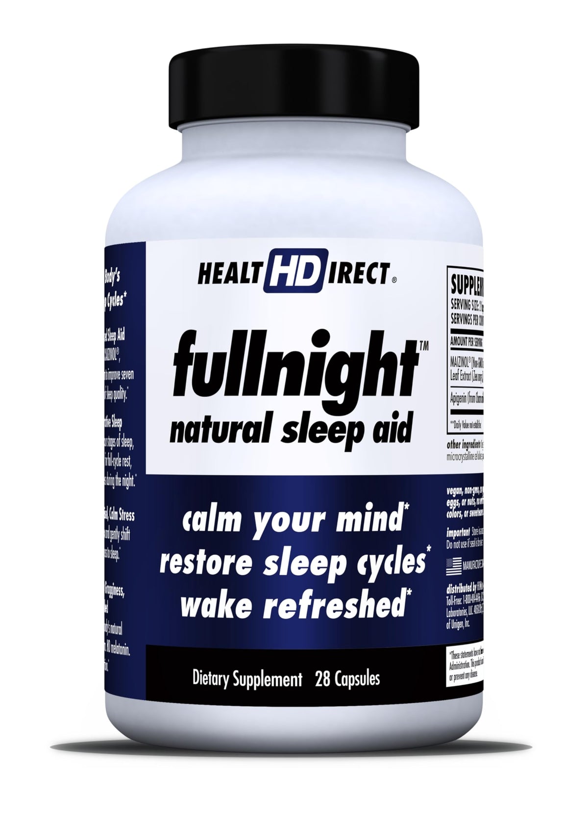 HEALTH DIRECT FullNight Natural Sleep Aid 28 Capsules front view