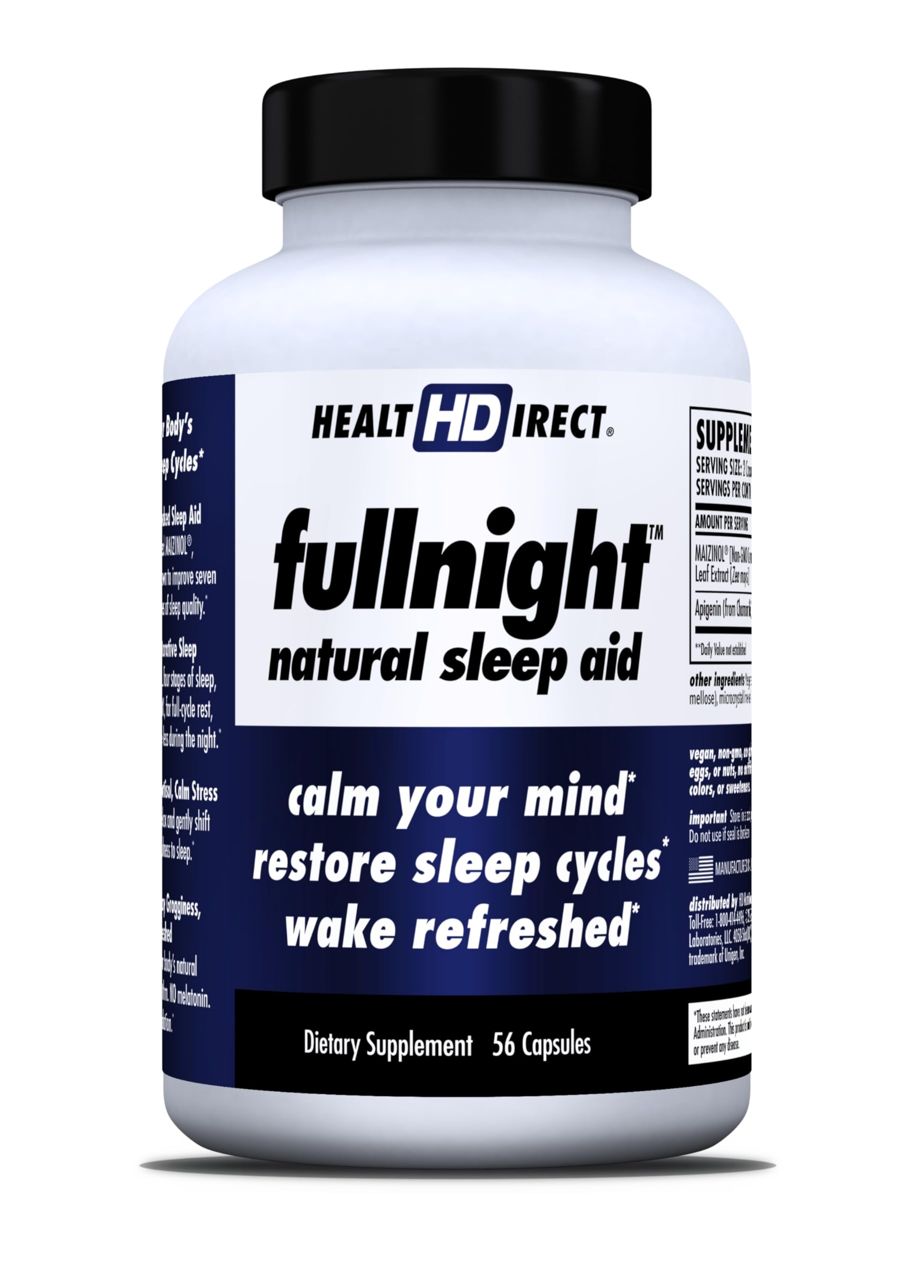 HEALTH DIRECT FullNight Natural Sleep Aid 56 Capsules front view
