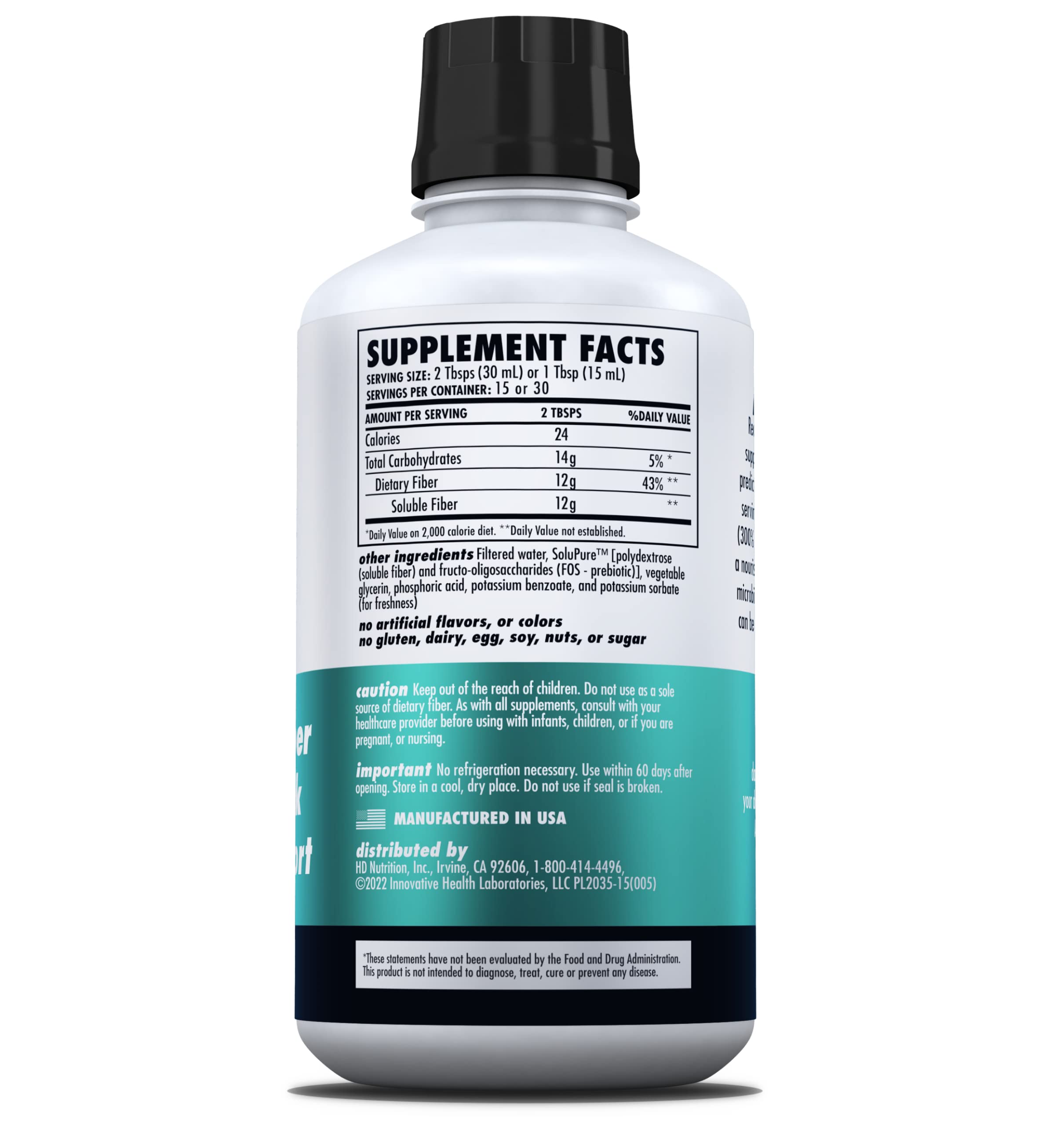HEALTH DIRECT Liquid Daily Fiber Supplement serving suggestion
