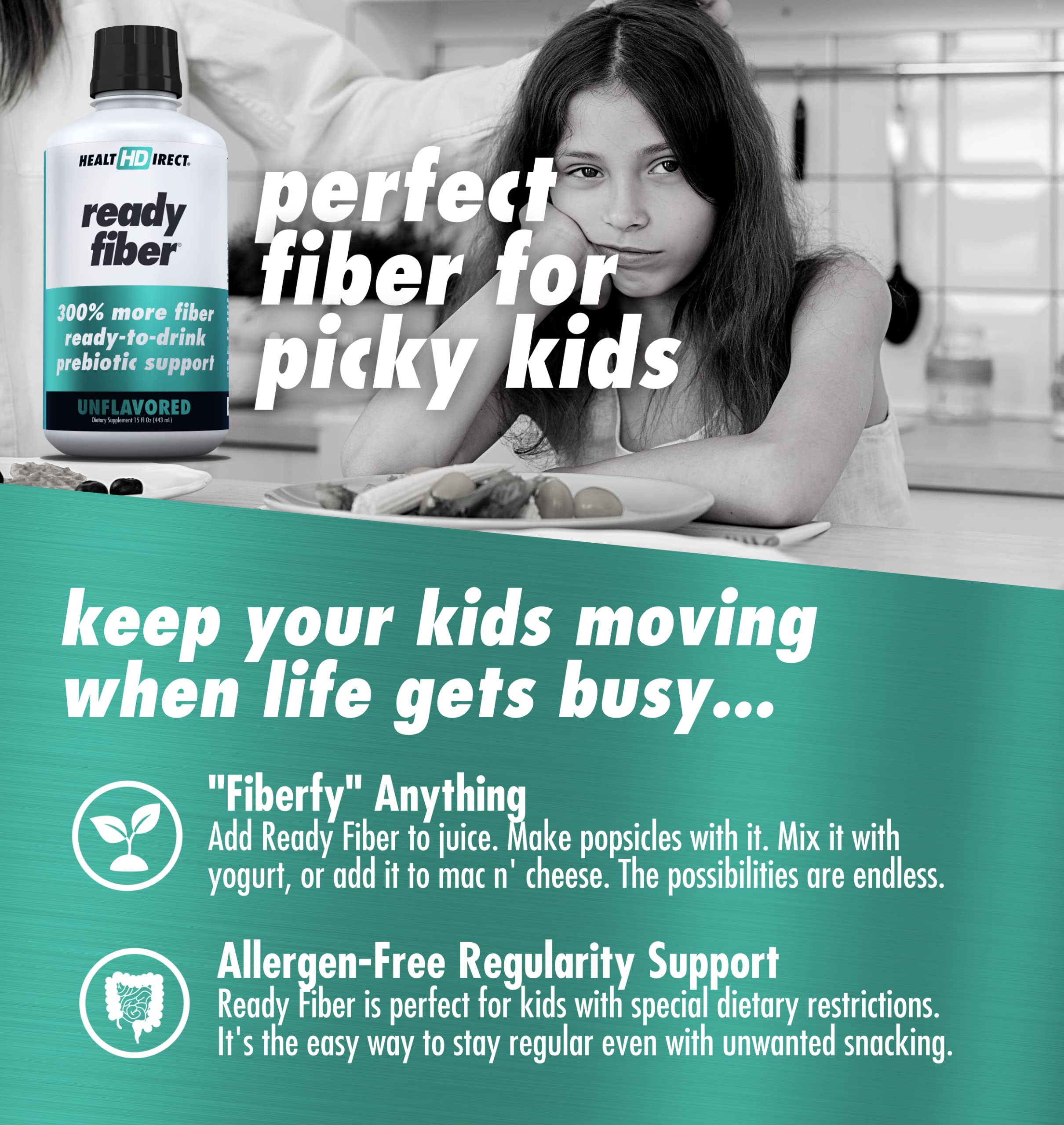 HEALTH DIRECT Liquid Daily Fiber Supplement side view